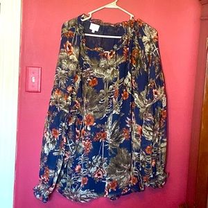 Ava James tunic blouse, 2X